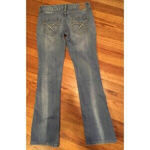 Womens Red Camel Denim Jeans Size 5 Regular Boot Cut